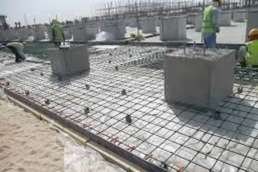 Construction Project, Al Jubail: Foundations and reinforcement